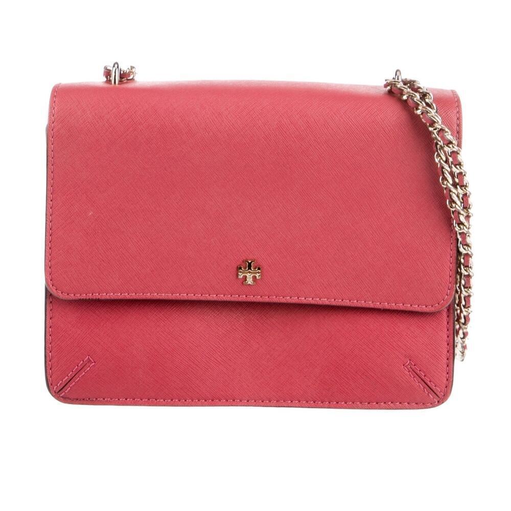 Tory Burch Robinson Convertible Shoulder Bag Crossbody Handbag In Dark Peony - Picture 3 of 11